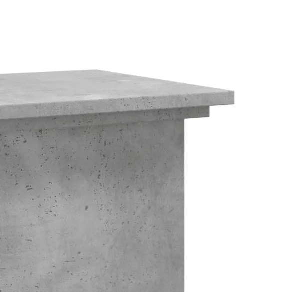 Suport Plante Gri Beton - Lemn Prelucrat 33x33x100cm