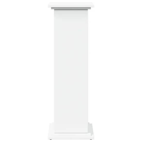 Suport Expoziție cu Depozitare Alb | Lemn Prelucrat | 60kg