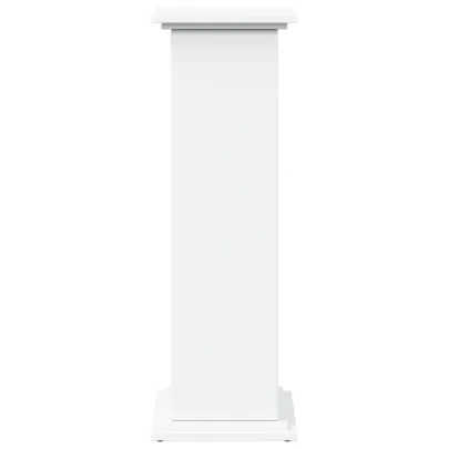 Suport Expoziție cu Depozitare Alb | Lemn Prelucrat | 60kg