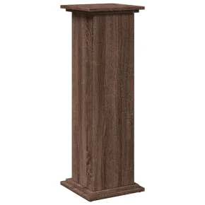 Suport prezentare cu depozitare lemn stejar maro 2