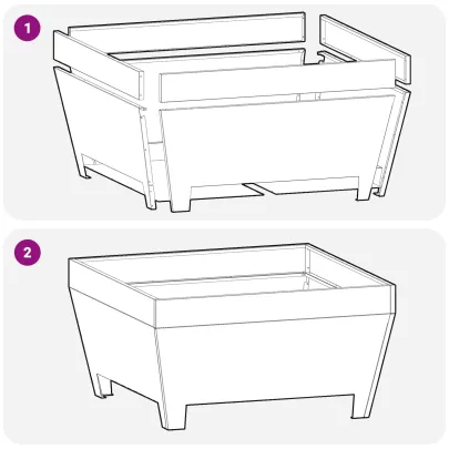 Focar Exterior Pătrat din Oțel | Rezistent la Intemperii