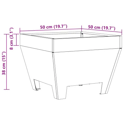 Focar Exterior Pătrat din Oțel | Rezistent la Intemperii