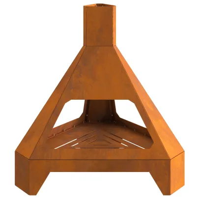 Vatră de foc exterior - Oțel Corten 50x43x52 cm