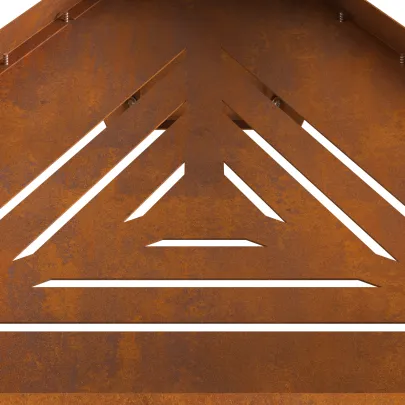 Vatră de foc exterior - Oțel Corten 50x43x52 cm