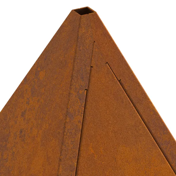 Vatră Foc Piramidală Oțel Corten - Livrare Gratuită Vatră Foc Piramidală Oțel Corten - Livrare Gratuită