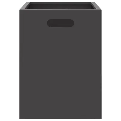 Vatră de foc exterior - negru dreptunghiular - oțel