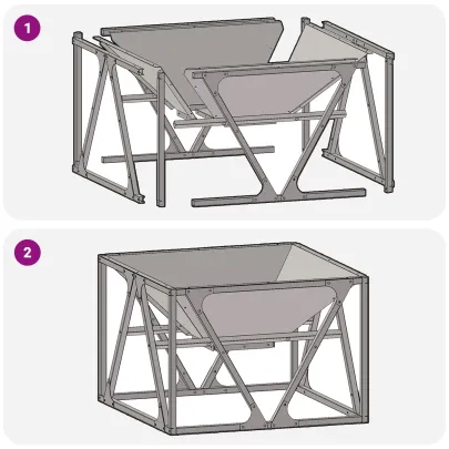 Vatră de foc pătrată din oțel corten pentru exterior