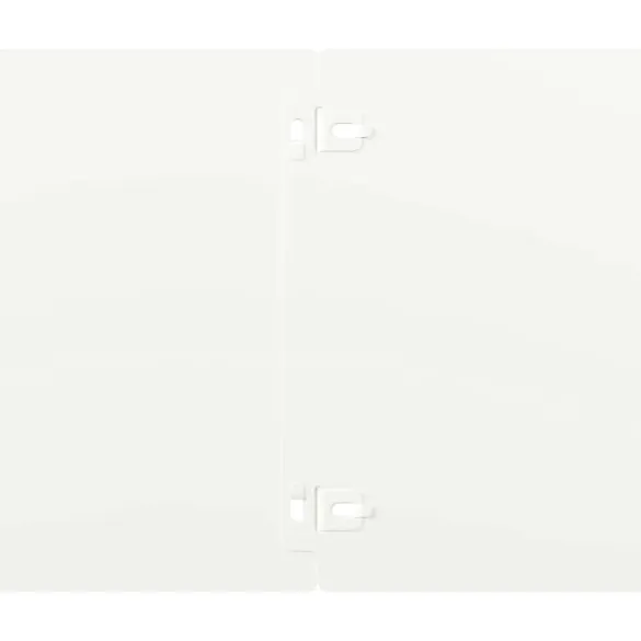 Borduri Gazon Oțel Laminat la Rece | 10 buc Alb 20x103 cm