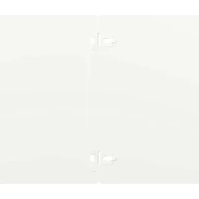 Borduri Gazon Oțel Laminat la Rece | 10 buc Alb 20x103 cm