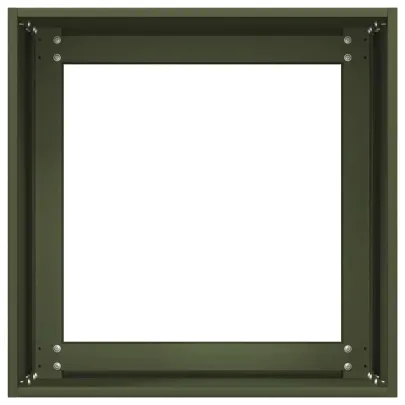 Jardinieră Verde Măsliniu 40x40x40 cm - Oțel Laminat la Rece