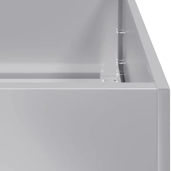 Jardinieră Oțel Galvanizat 40x40x40 cm - Livrare Gratuită