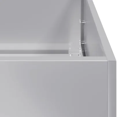 Jardinieră Oțel Galvanizat 40x40x40 cm - Livrare Gratuită