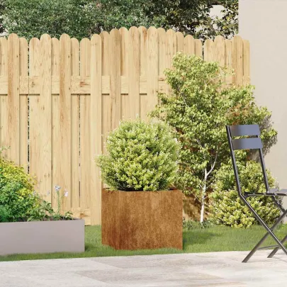 Jardinieră Rusty Oțel 40x40x40 cm - Livrare Gratuită