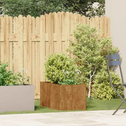 Jardinieră Rusty Oțel 40x80x40 cm - Livrare Gratuită