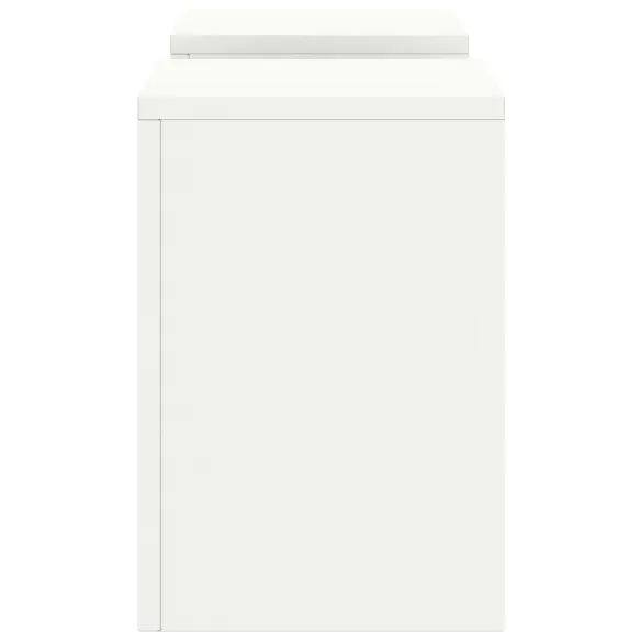 Suporturi Plante Pilon Exterior - 2 buc - Alb - Oțel Rezistent