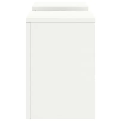 Suporturi Plante Pilon Exterior - 2 buc - Alb - Oțel Rezistent