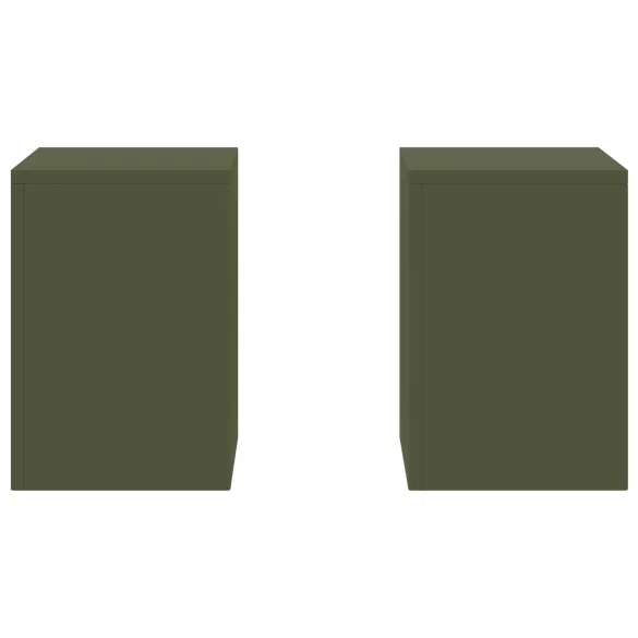 Suporturi Plante Exterioare 2 buc Oliv Oțel | Gratuit Livrare