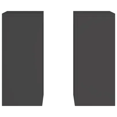 Suporturi Plante Exterior 2 buc - Negru | Oțel Rezistent