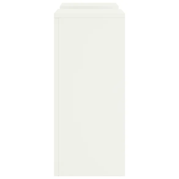 Suporturi Plante Exterior Metalice Alb - 2 Bucăți