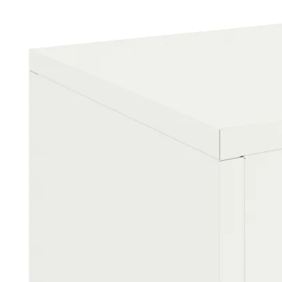 Suporturi Plante Exterior Metalice Alb - 2 Bucăți