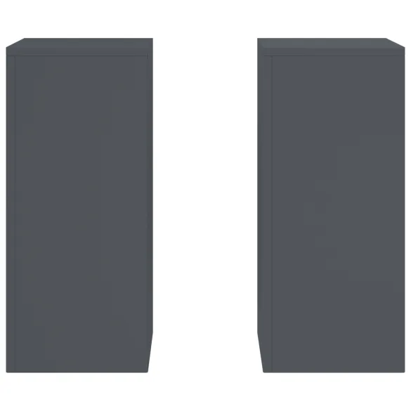 Suporturi Plante Exterior Antracit - 2 buc, Oțel Rezistent