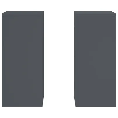 Suporturi Plante Exterior Antracit - 2 buc, Oțel Rezistent