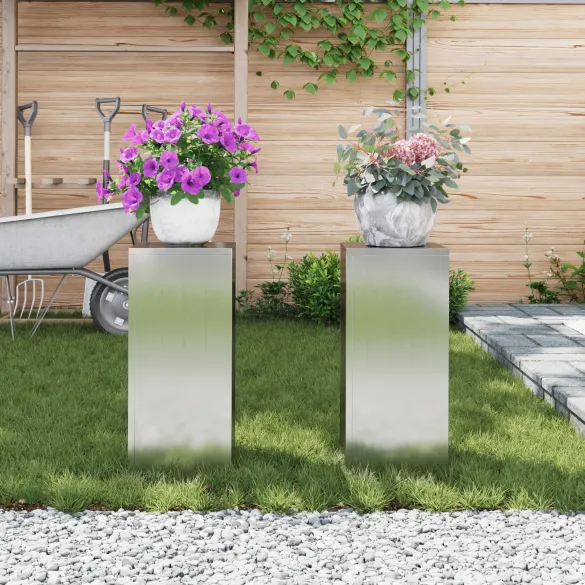 Suporturi Plante Oțel Exterior 2 buc | Livrare Gratuită