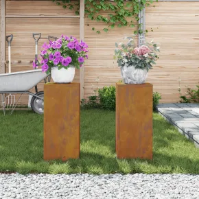 Suporturi Plante Exterior Oțel Corten | 2 bucăți
