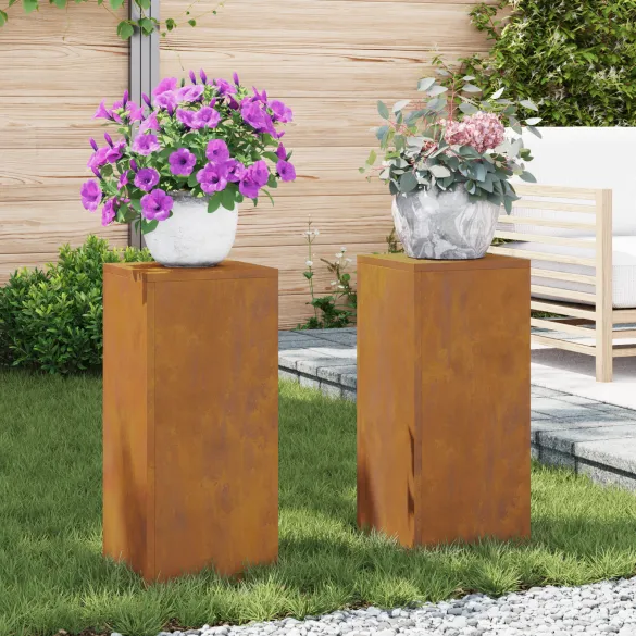 Suporturi Plante Exterior Oțel Corten | 2 bucăți