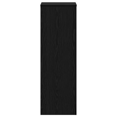 Suport Plante Stejar Negru 33x33x100 cm | Lemn Ingineresc