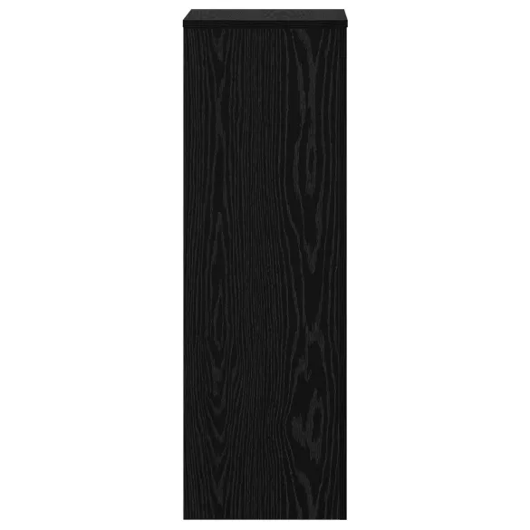 Suport Plante Stejar Negru 33x33x100 cm | Lemn Ingineresc