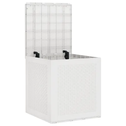 Cutie Depozitare Grădină Albă 55x53x57 cm - Rezistentă