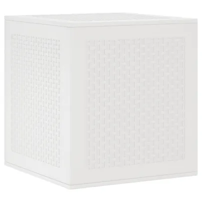 Cutie Depozitare Grădină Albă 55x53x57 cm - Rezistentă