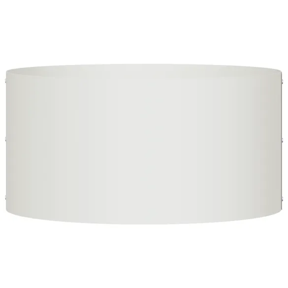 Ghivece Metalice Albe 40 cm pentru Interior/Exterior