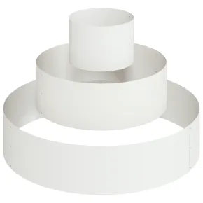 Ghiveci Metalic Mare Alb pentru Grădină și Terasă 2