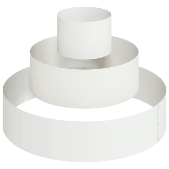 Ghiveci Metalic Mare Alb pentru Grădină și Terasă