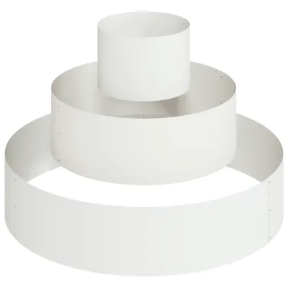 Ghiveci Metalic Mare Alb pentru Grădină și Terasă