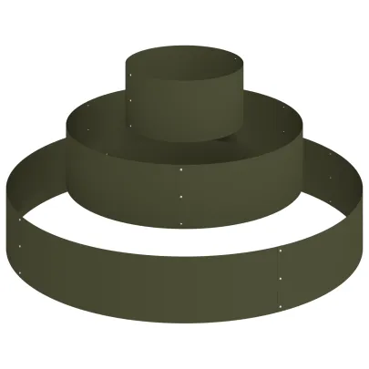 Ghiveci Metalic Verde Măsliniu Ø120cm - Livrare Gratuită