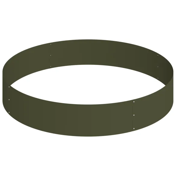 Ghiveci Metalic Verde Măsliniu Ø120cm - Livrare Gratuită