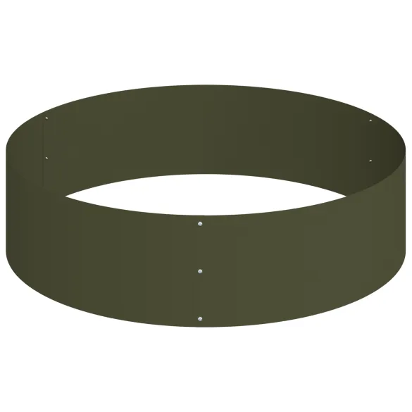 Ghiveci Metalic Verde Măsliniu Ø120cm - Livrare Gratuită