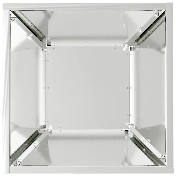 Set Ghivece Metalice Oțel Galvanizat 35x35x15 cm