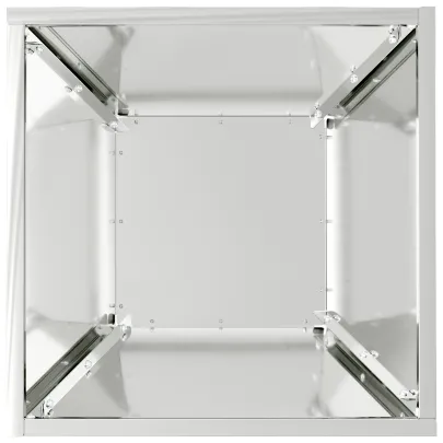 Set Ghivece Metalice Oțel Galvanizat 35x35x15 cm