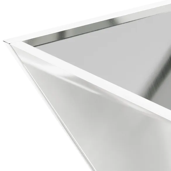 Set Ghivece Metalice Oțel Galvanizat 35x35x15 cm