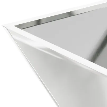 Set Ghivece Metalice Oțel Galvanizat 35x35x15 cm