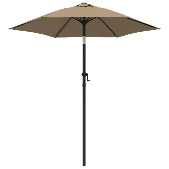Umbrelă de Soare Gri Taupe 200x224 cm - Aluminiu | Livrare Gratuită