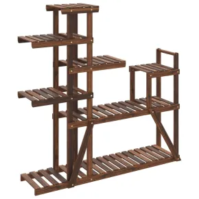 Suport Flori Lemn Masiv Brad - 110x25x111 cm | Livrare Gratuita 2