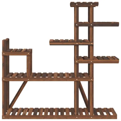 Suport Flori Lemn Masiv Brad - 110x25x111 cm | Livrare Gratuita