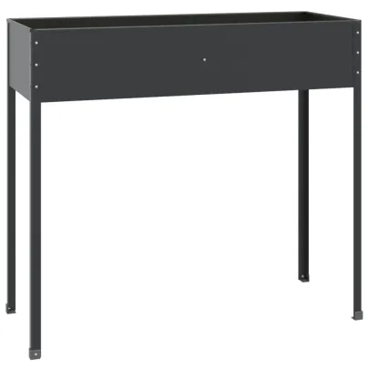 Jardinieră Grădină Antracit Oțel Galvanizat - Livrare Gratuită