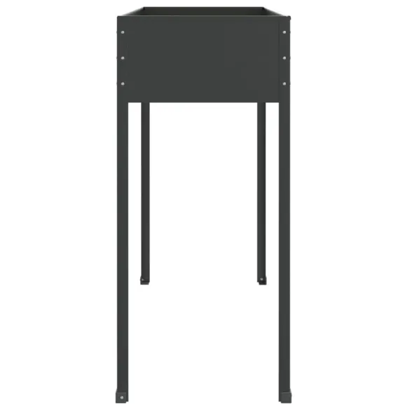 Jardinieră Grădină Antracit Oțel Galvanizat - Livrare Gratuită