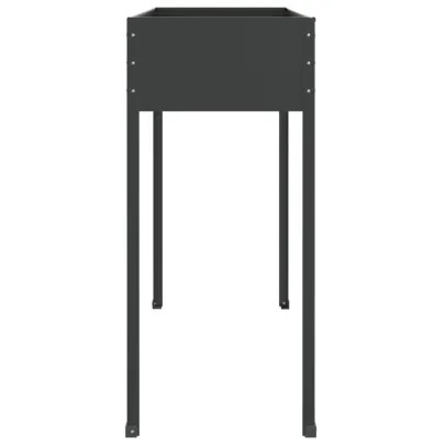 Jardinieră Grădină Antracit Oțel Galvanizat - Livrare Gratuită